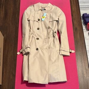 ANTONIO MELANI Beige Double-Breasted Trench Coat
